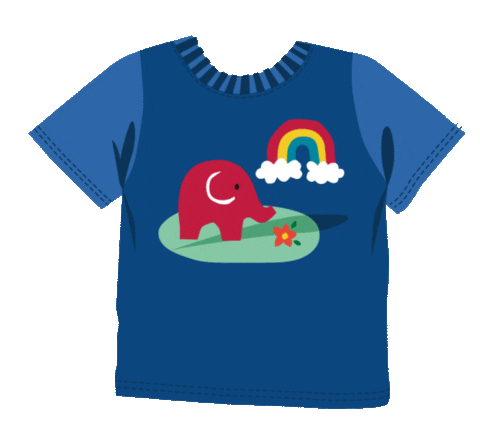 Rainbow Elephant Sticker by Babipur