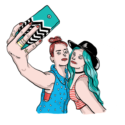 sarah_matuszewski illustration doodle selfie comic GIF