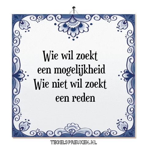 Humor Focus Sticker by Tegelspreuken.nl