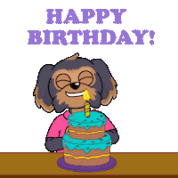 Happy Birthday Sticker by BoDoggos