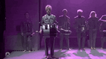 Drumming David Byrne GIF by Saturday Night Live