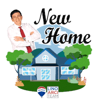 linoarciteam new real estate home house Sticker