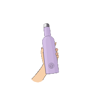 Cheers Lavender Sticker by Partner in Wine
