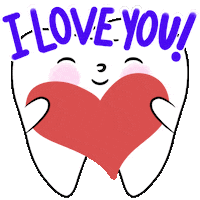 I Love You Teeth Sticker