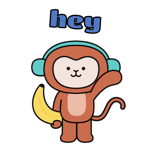 Monkey Reaction Sticker by PlayDappTown