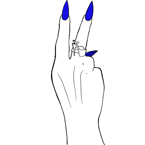 Peace Nails Sticker by Chicalet