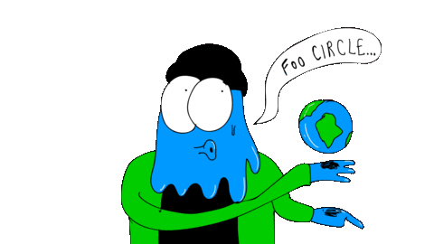 Earth Foo Sticker by deladeso