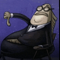 Spongebob Squarepants Thumbs Down GIF