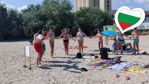 At The Beach Dancing GIF by Curious Pavel