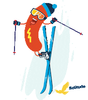 Ski Skiing Sticker by Solitude Mountain Resort