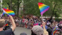 Crowds Gather for New York City Pride Celebrations