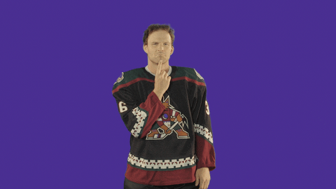 Sport Ponder GIF by Arizona Coyotes