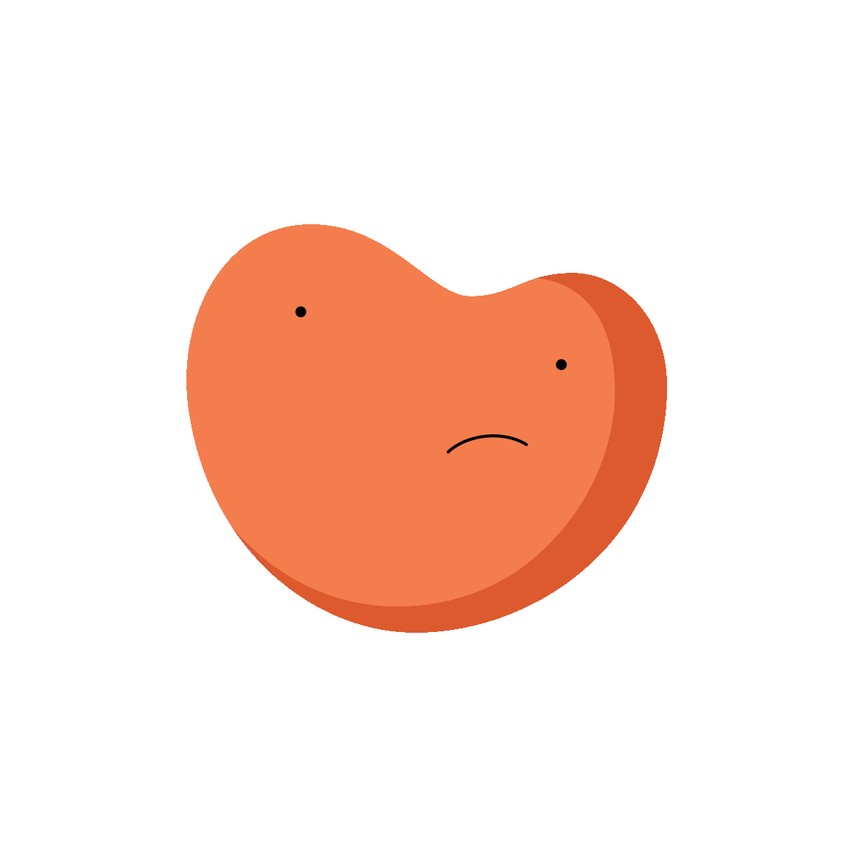 gentlerstreak orange heart sad heart yorhart gentler streak Sticker