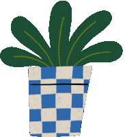 Plant Pot Sticker by Manjit Thapp