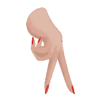 Walk Finger Sticker