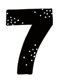 Schwarz Weiss Countdown Sticker by Daniela Nachtigall