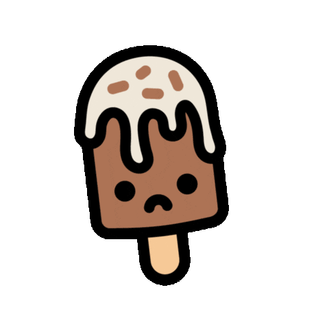 Sad Ice Cream Sticker