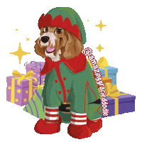 Dog Christmas Sticker by Doggygraphics