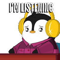 Tell Me About It Sticker by Pudgy Penguins