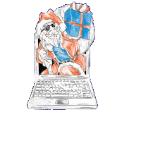 pentalog christmas santa pentalog together we rock Sticker