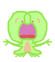Frog Meditate Sticker by TRIPLEBUMMER
