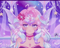 OkamiraVT angry wolf vtuber fairy GIF