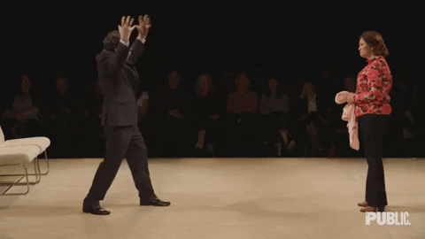 yelling the royal court theatre GIF by The Public Theater