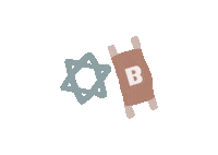 MenuchaBelkin Chabad torah star of david sensory play Sticker