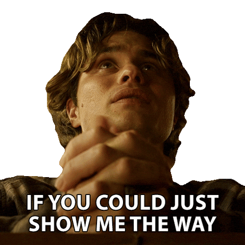 Pray Help Me Sticker by NETFLIX