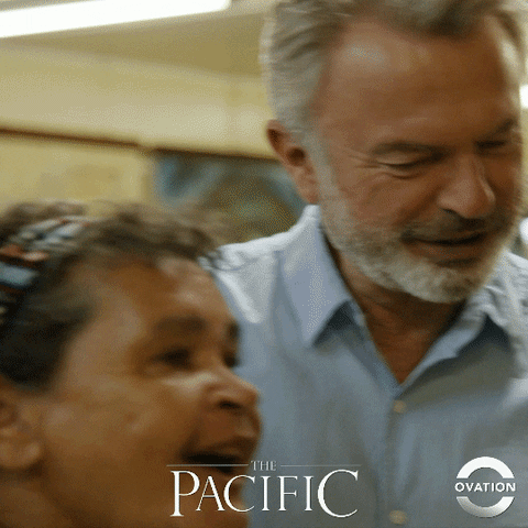 sam neill hug GIF by Ovation TV