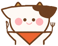Hungry Cow Sticker by Helen Bucher