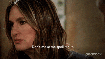 Spell It Out Olivia Benson GIF by PeacockTV