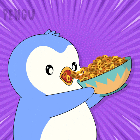 Hungry Bon Appetit GIF by Pudgy Penguins