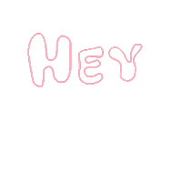 Pink Hello Sticker