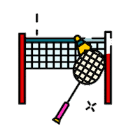 hsbcindonesia indonesia smash badminton superfan Sticker