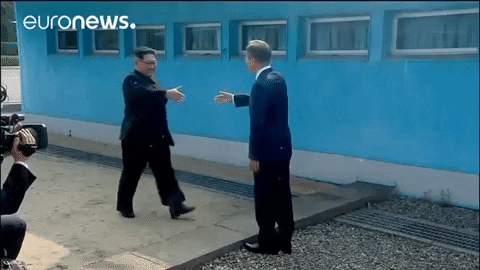 Kim Jong-Un Handshake GIF by euronews