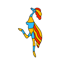 Lost Paradise Dancer Sticker by Finely Tuned