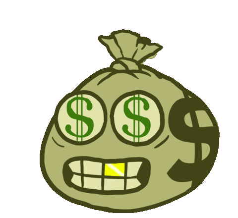 dillonokeefe giphyupload money cash bag Sticker