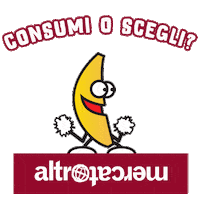 altromercato banana altromercato Sticker