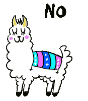 no problem llama Sticker by Jelene