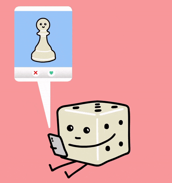 TinyDiceBuddies giphyupload animated swipe joke GIF