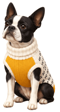Boston Terrier Sticker by MISTER WOOF