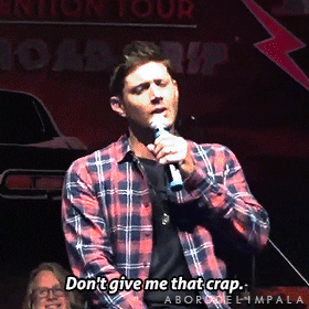 aborddelimpala giphyupload crap jensen ackles aborddelimpala GIF