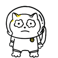 Sad White Cat Sticker by CR8 Consultancy