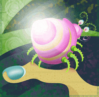 rickkhughes light glow bug creature GIF