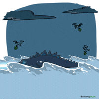 nothingwejun dragon dinosaur godzilla nothingwejun GIF