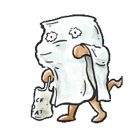 Halloween Ghost Sticker by The Otter Space