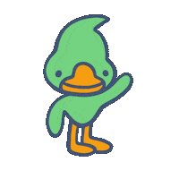 Duck Sticker by elodie shanta