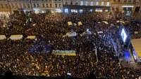 Cheers Erupt as Zelensky Addresses Thousands on Prague Streets