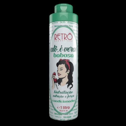 retrocosmeticos retro hidratacao aloevera babosa GIF